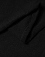 Black Wool Knit Neck Wrap Shawl Men Scarf