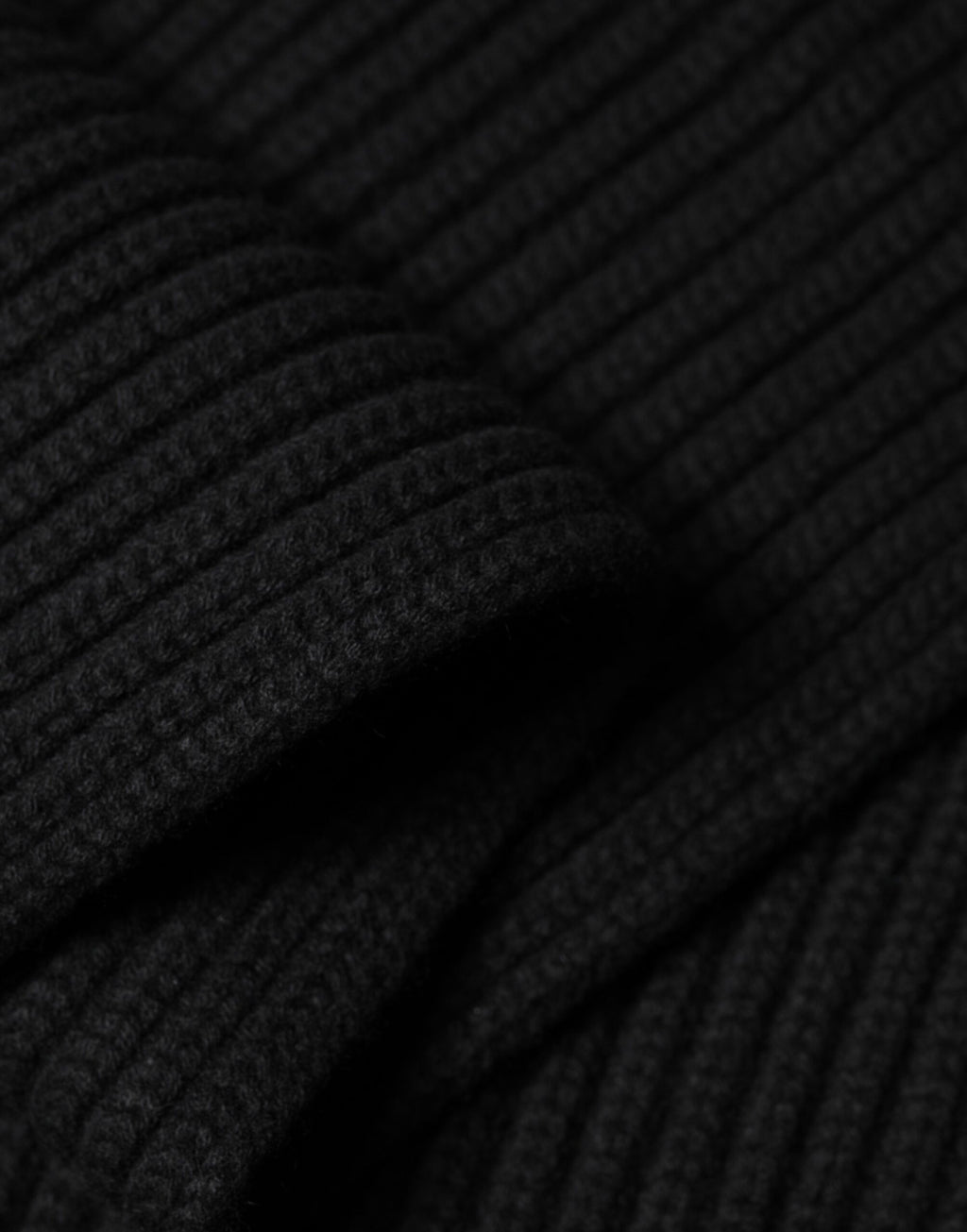 Black Cashmere Knit Neck Wrap Shawl 202cm x 26cm  Scarf