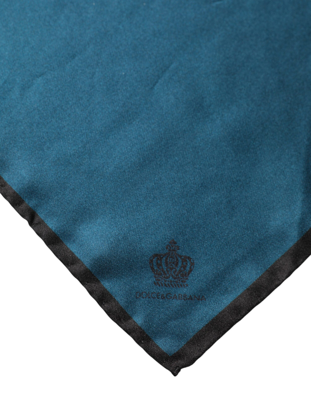 Blue Silk Square Pocket Handkerchief Scarf