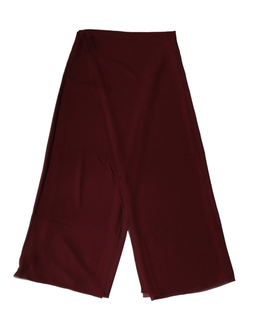 Maroon Silk Stole Neck Wrap Shawl Men 200cm x 130cm  Scarf