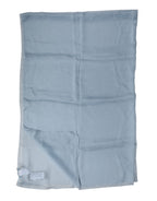 Light Blue Silk Stole Neck Wrap Shawl 200cm x 130cm Scarf