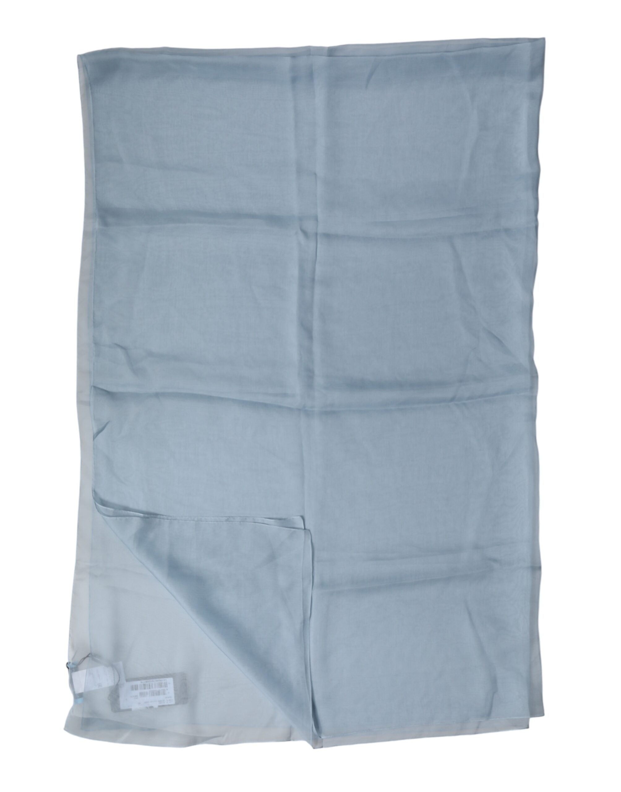 Light Blue Silk Stole Neck Wrap Shawl 200cm x 130cm Scarf