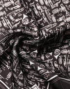 Brown Jazz Club Square Handkerchief Men 32cm x 31cm Scarf