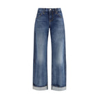 Blue Cotton Jeans Denim