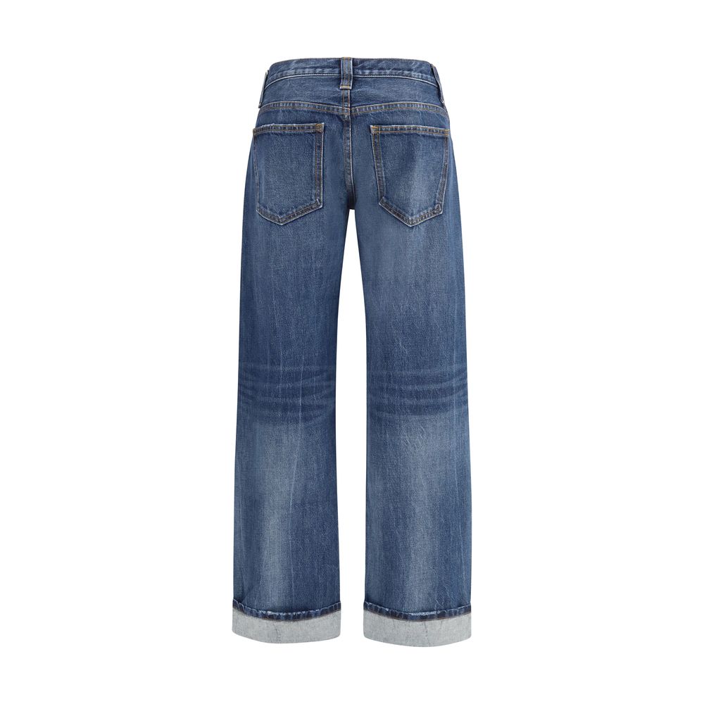 Blue Cotton Jeans Denim