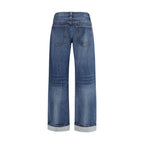 Blue Cotton Jeans Denim