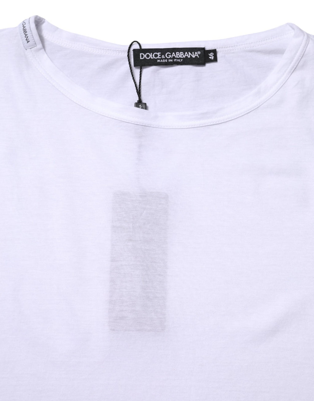 White Cotton Crew Neck Short Sleeves T-shirt