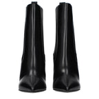 Black Leather Ankle Boots