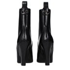 Black Leather Ankle Boots