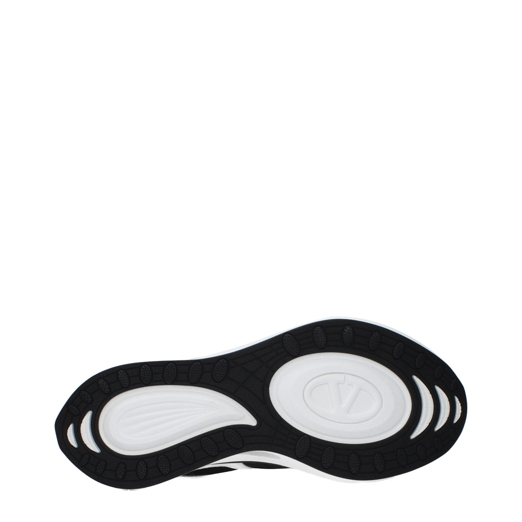 Blue Fabric Athletic Sneakers