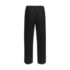 Black Cotton Chino Pants
