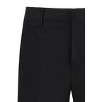 Black Cotton Chino Pants