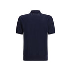 Blue Wool Oves Aries Polo Shirt