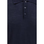 Blue Wool Oves Aries Polo Shirt