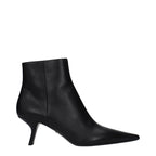 Black Leather Ankle Boots