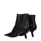 Black Leather Ankle Boots