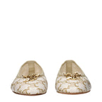 White Leather Ballet Flats