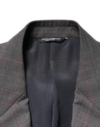 Gray Wool Single Breasted 2 Button Blazer