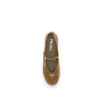 Brown Goatskin Ballet Flats