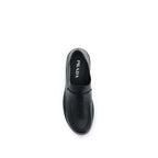 Black Calf Leather Bos Taurus Slip-On Loafers