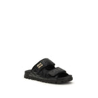 Black Napa Leather / Calf Bos Taurus Slippers