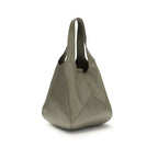 Bicolor Buffalo Leather Shoulder Bag