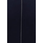 Blue Fleece Wool Cardigan