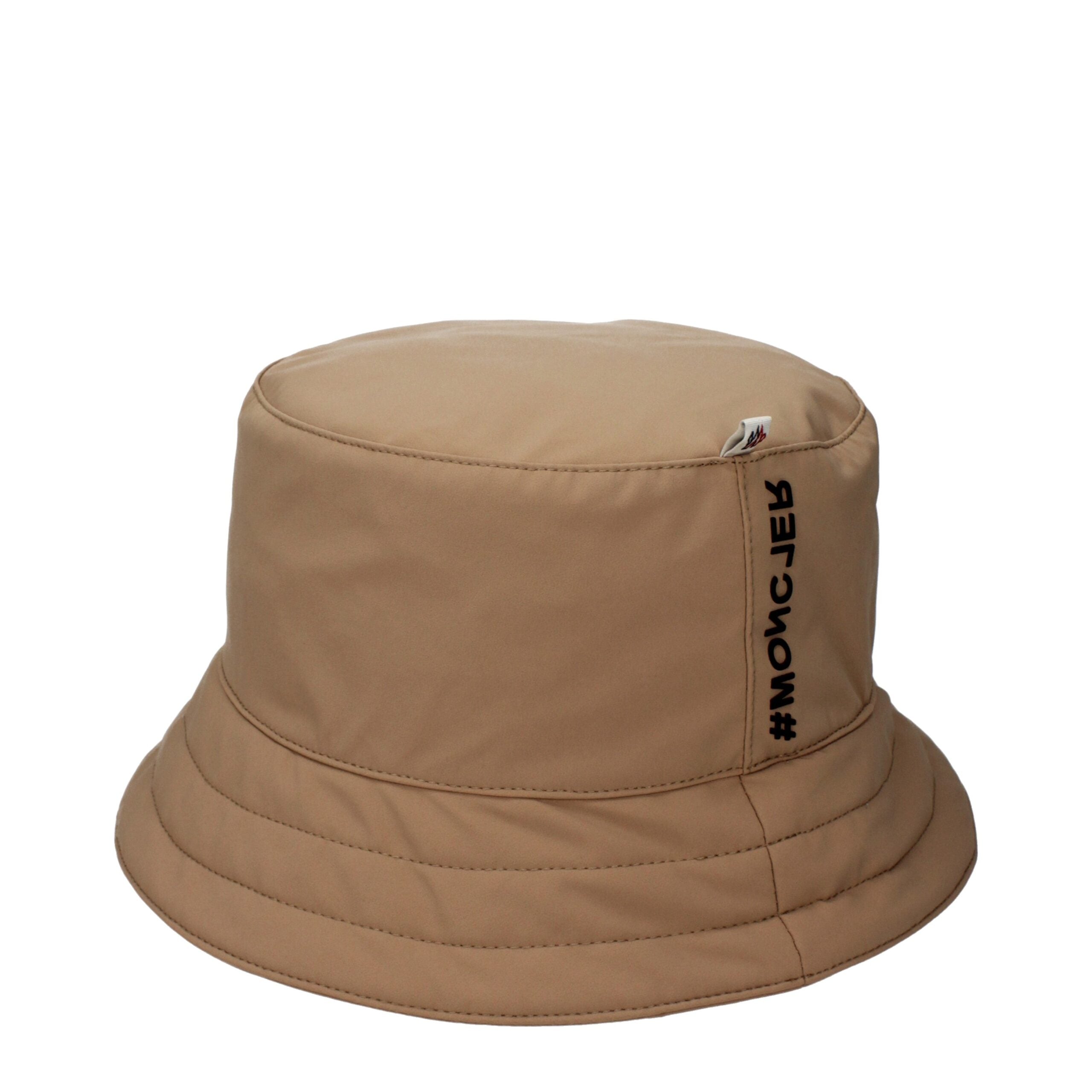 Beige Fabric Bucket Hat