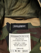 Multicolor Camouflage Hooded RainCoat Jacket
