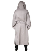 Off White Belted Long Trench Coat Men Jacket