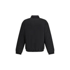 Black Recycled Polyamide Full-Length Jacket