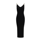Black Viscose Casual Dress