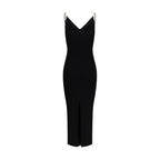 Black Viscose Casual Dress
