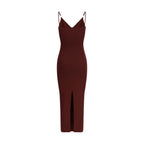 Bordeaux Viscose Casual Dress