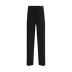Black Fleece Wool Dress Pants