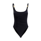 Black Polyamide One-Piece Swimsuit