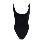 Black Polyamide One-Piece Swimsuit